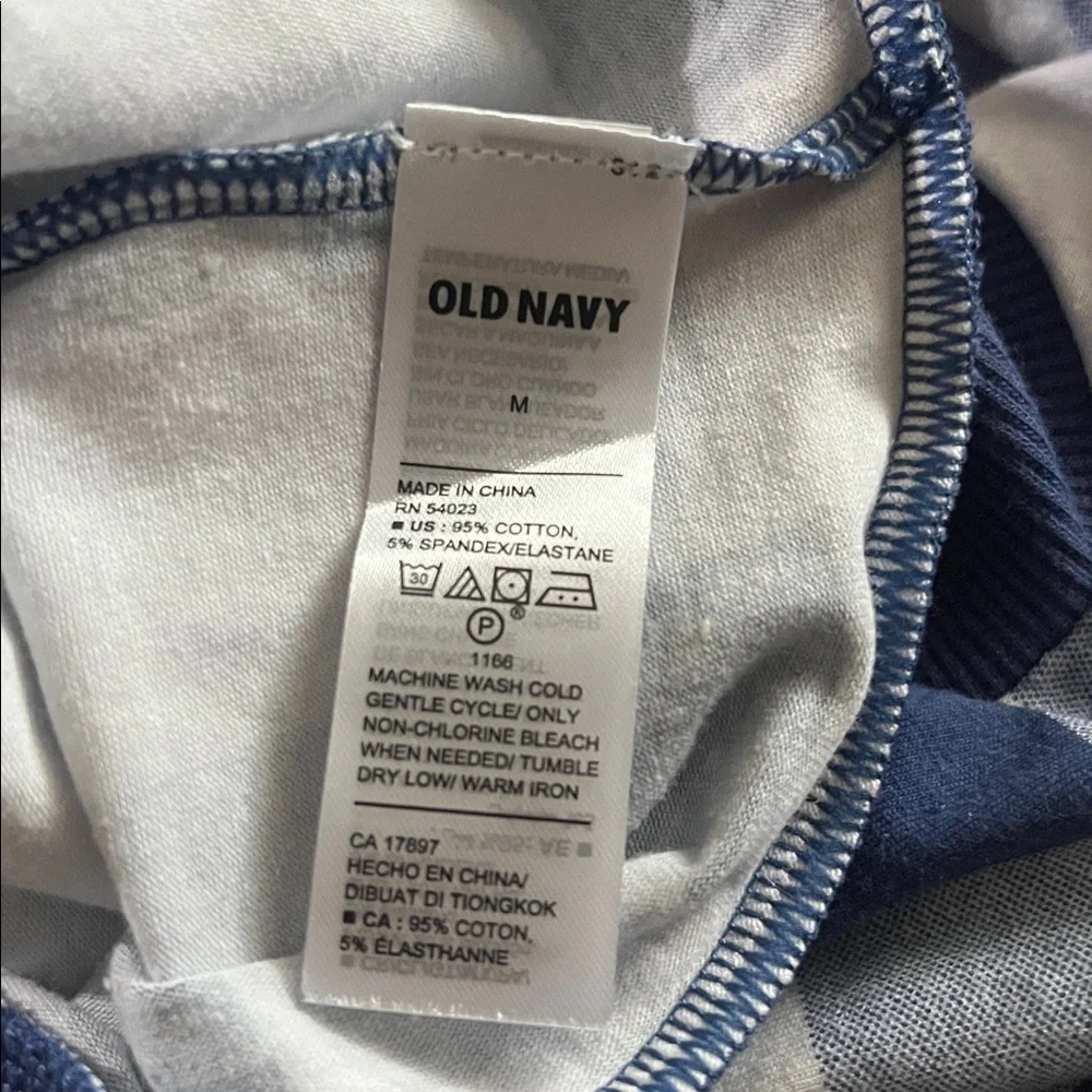 New! Old Navy Blue Checkered Dog Sweater Size M